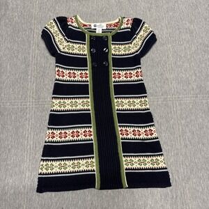 Willow Blossom Toddler Girl 2T Dress Knit Northern‎ Floral Folk Vintage Pattern